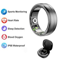 Smart Ring Wearable Health Tracker Heart Rate Sleep Blood Oxygen Fitness Luxury