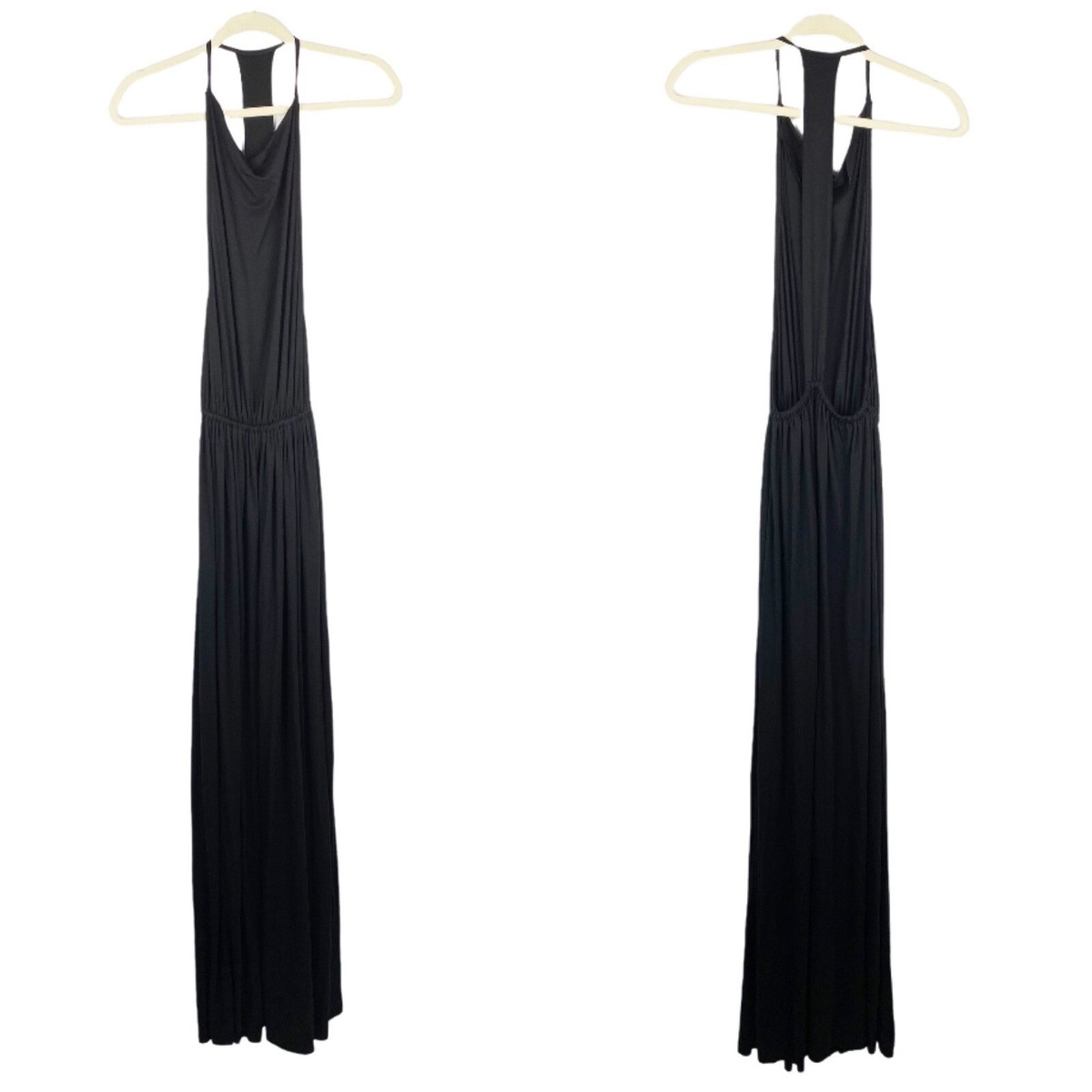 Rachel Pally Womens Open Back Maxi Dress Size Small Black Cowl Neck  Racerback | eBay