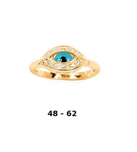 Bague Oeil Bleu T60 le Bijou Idéal pour Sublimer vos Tenues de Soirée