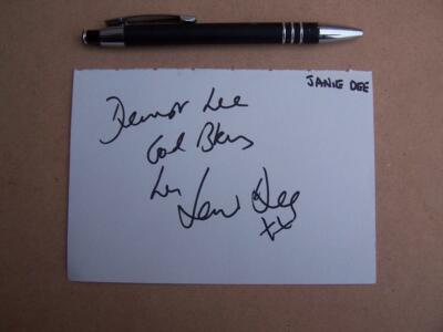 Janie Dee Autogramm (SB2) bitte nach unten scrollen