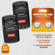 2 For 1999 2000 2001 Mitsubishi Eclipse Keyless Panic Remote Car Key Fob