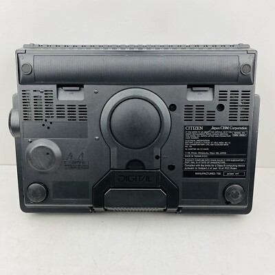 CITIZEN CD プレーヤー CBM-777 1988 Vintage Citizen CBM777 Compact Disc Player Digital