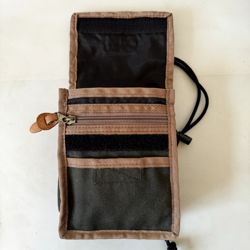 Camel Active Canvas Schultertasche Gürteltasche Militär Olivgrün Khaki Reise City Reißverschluss - Bild 9 von 14
