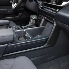 Matt Black Console Storage Panel Side Cover Trim For Toyota Tundra Sequoia 2022+