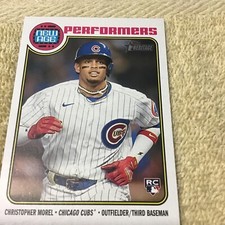 2023 Topps Heritage #NA-6 Christopher Morel New Age Performers Cubs RC Insert