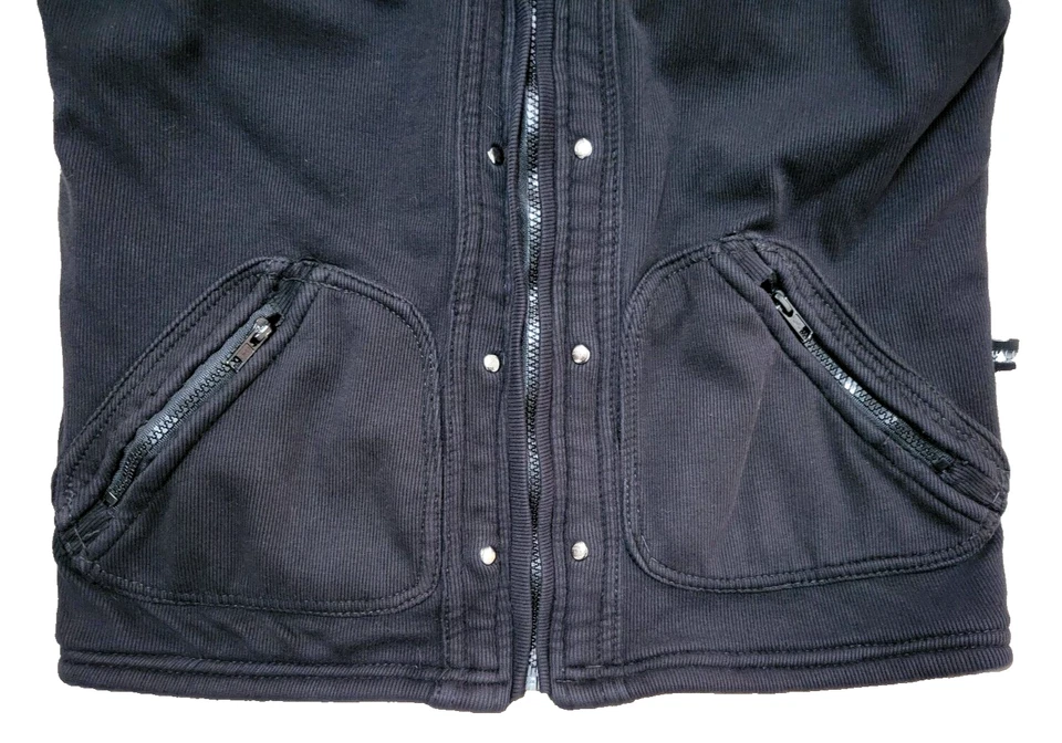 Walla Enterprises Rave Jacket for Men Med Rock the Playa Rivets & Metals Black - Image 2 of 4