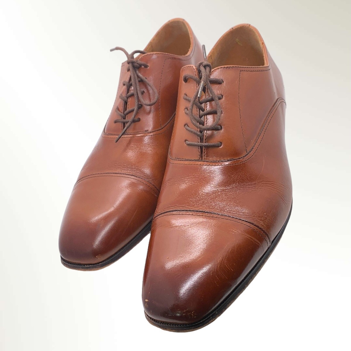 Florsheim Shoes Mens 13M Cognac Corbetta Cap Toe Leather Oxfords