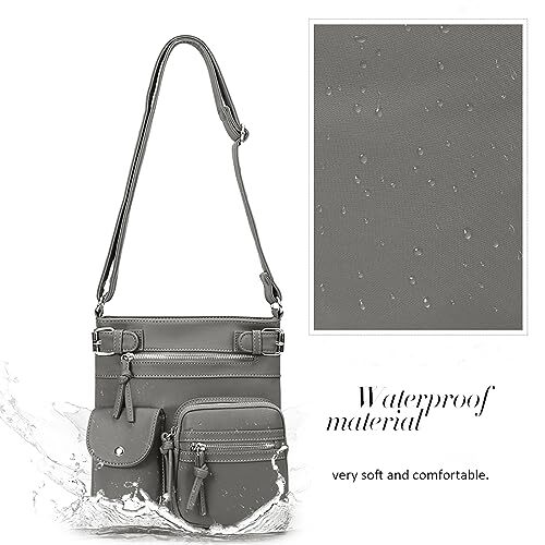  Purses for Women Small Crossbody Bags Shoulder Handbags Grey