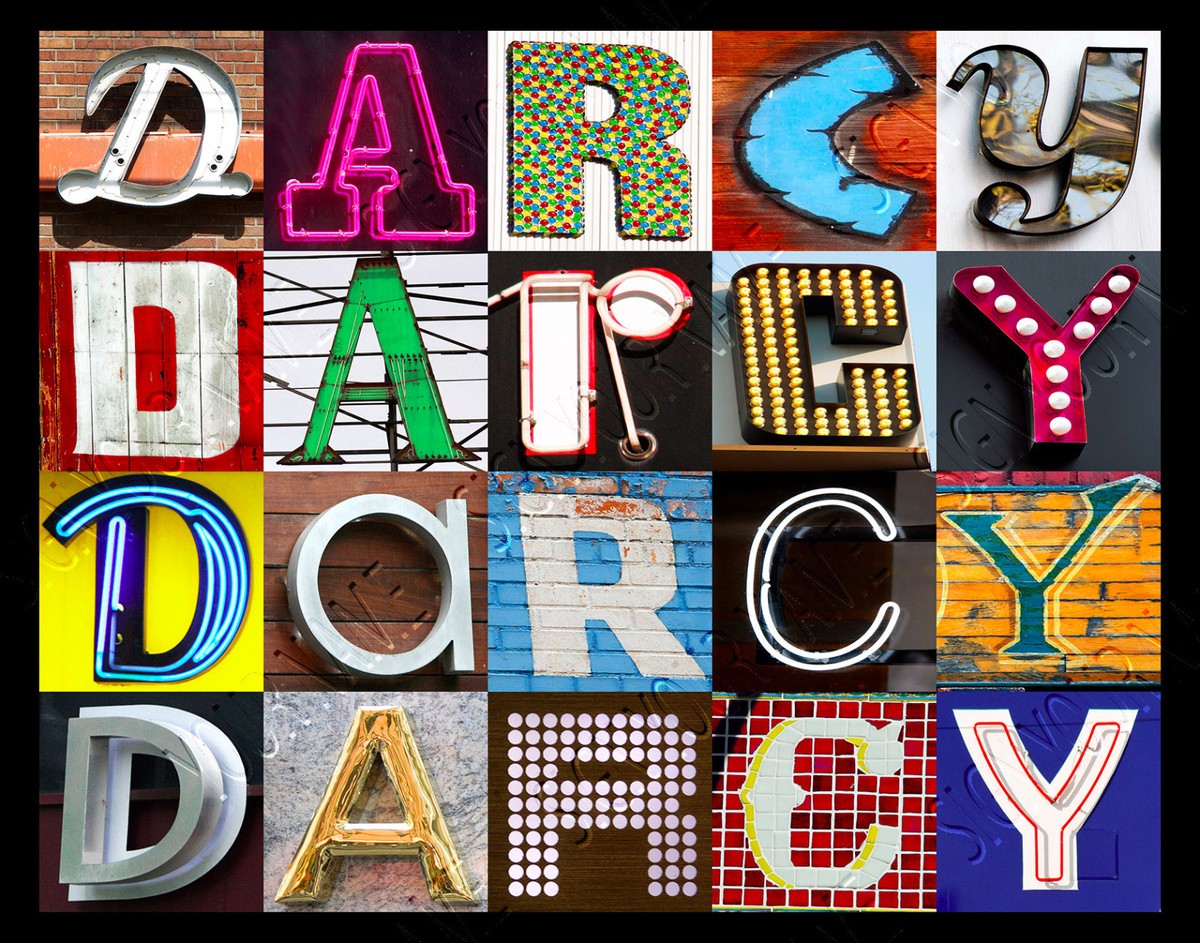 DARCY Custom Pillowcase With Photo Letters – 20x30 Inches, Personalized Gift Idea