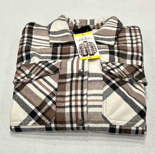 HFX Women's Shirt Jacket, Brown, Size S