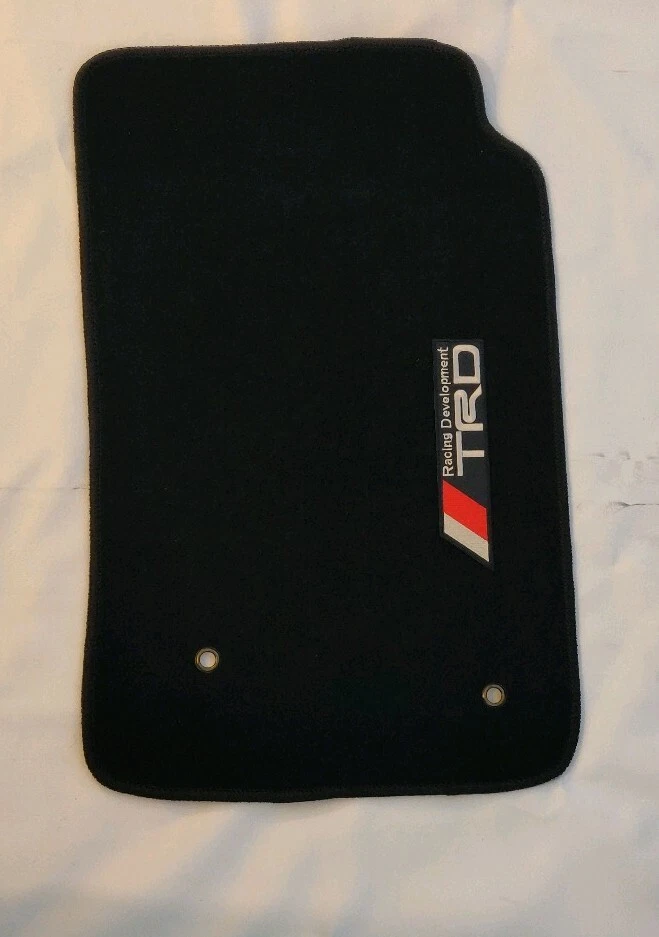 Alfombrillas alfombrillas delanteras traseras con emblema Fit 05-10 Toyota Tacoma negras Foto 3 de 4