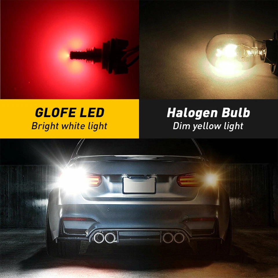 Lámpara de luz de freno de parada roja brillante 7258 bombillas LED para vehículos Volkswagen - paquete de 2 Foto 3 de 4