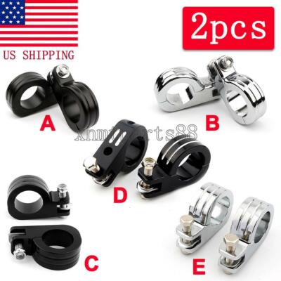 38mm 1.5'' 1-1/2'' Highway Engine Crash Bar Foot Peg Mount Clamps fit for Harley
