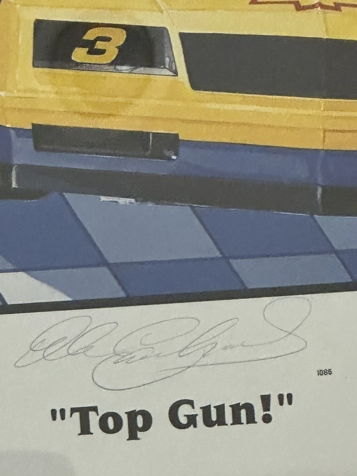 Dale Earnhardt Signed Lithograph, JSA, Custom Framed 31x25 Inches  - Image 2 of 4