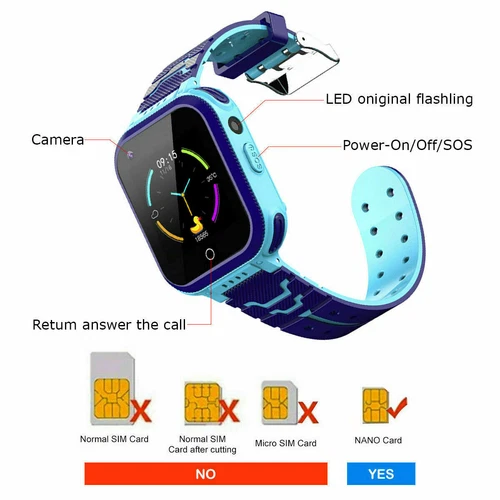 Dziecięcy zegarek na telefon Smartwatch GPS LBS 4G Zegarek SOS SIM Wodoodporny Dziecięcy Zegarek na rękę - Zdjęcie 23 z 24