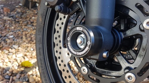 Kawasaki Ninja 650 Z650 RS 2017 - 2025 protezioni forcella crash bobine cursori MGS - Foto 6 di 10