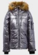 Ladies Quilted Designer Padded Fur Hooded Puffer Coat Jacket Uk Sizes 6-14