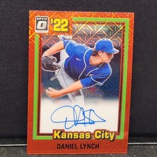 Daniel Lynch 2022 Donruss Optic Retro 1981 Signatures Red 11/25 SP On Card Auto
