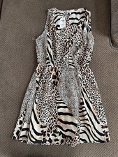 charlotte russe short animal print dress size S