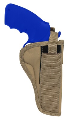 New Barsony Desert Sand OWB Belt Holster for 4'' Revolvers