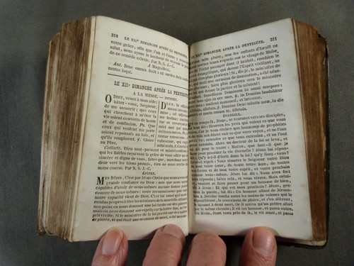 PAROISSIEN ROMAIN CUIR Gaufré, Ancien Missel, livre de messe, Mame, Tours 1856 - Picture 5 of 11