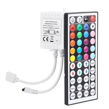 RGB LED Controller 44 Keys IR Remote Control for 12V/24V LED Strip Light 4 Pin