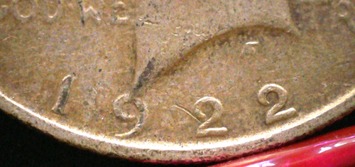 1922-D PEACE $1 - DETACHED OLIVE BRANCH -Gold Toned - Some Luster - COLLECTIBLE! - Picture 5 of 6