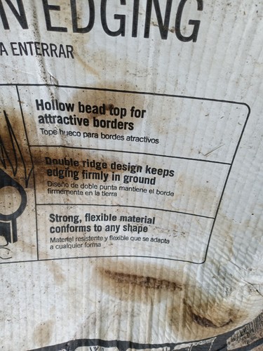 Suncast 33 ft. Commercial DIG-IN Edging Black Resin Landscape Roll W STAKES NEW - Picture 4 of 7
