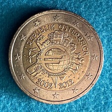 Austria - 2 euro - 2012 coin - 10 Years of Euro Cash