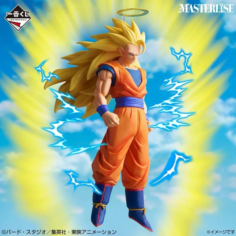 DRAGON BALL Z SUPER SAIYAN 3 SON GOKU SSJ3 FIGURE ICHIBANSHO MASTERLISE 25CM NEW