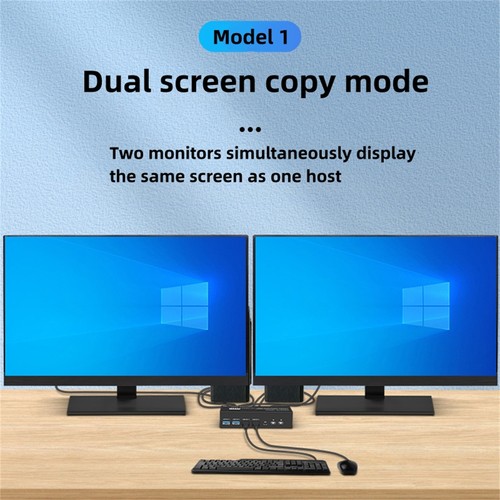 2x2 HDMI DP KVM Switch 8K USB3.0 Switcher 2 In 2 Out For 2 Computers 2 Monitors - Afbeelding 7 van 14