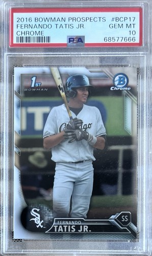 2016 Bowman Chrome Prospects BCP17 Fernando Tatis Jr. RC PSA 10 GEM