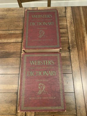 Webster's New Twentieth Century Dictionary Second Edition Volume 1 & 2