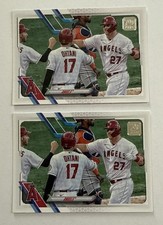 (2) CALIFORNIA ANGELS W/OHTANI ON FRONT 2021 TOPPS #621