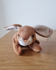 Vintage 1995 Ty Beanie Babies Ears the Brown Bunny Rabbit Soft Plush Toy Easter 