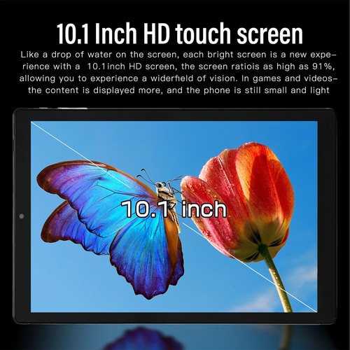 Blue US Plug 10.1 Inch Tablet 6GB RAM 128GB ROM Deca Core 5G WiFi 2 In 1 Tab GS - Picture 5 of 12