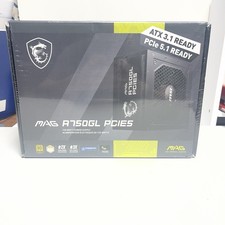MSI MAG A750GL PCIE 5 750W ATX 3.1 Full Modular 80 Plus Gold Gaming Power Supply