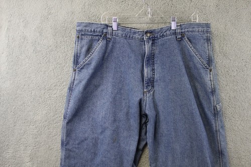 Wrangler Fleece Lined Jeans 38x30 Carpenter Hunting Wokwear Rugged Heavy Warm - Picture 2 of 14