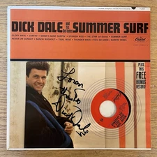 SIGNED Dick Dale and His Del-Tones “Summer Surf” Mono Original With 7” EX/EX