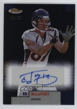 2024 Topps Finest Flashback Black Refractor 5/25 Ed McCaffrey #FBA-EMC Auto hn8