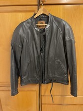 IXS Motorrad Lederjacke Lederkombijacke Gr.  60 Schwarz