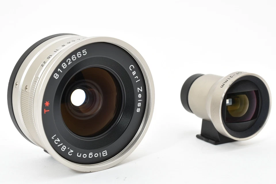 [Near Mint] Contax Carl Zeiss Biogon T* 21mm F/2.8 Lens w/ Finder GF-21 - Image 4 of 4