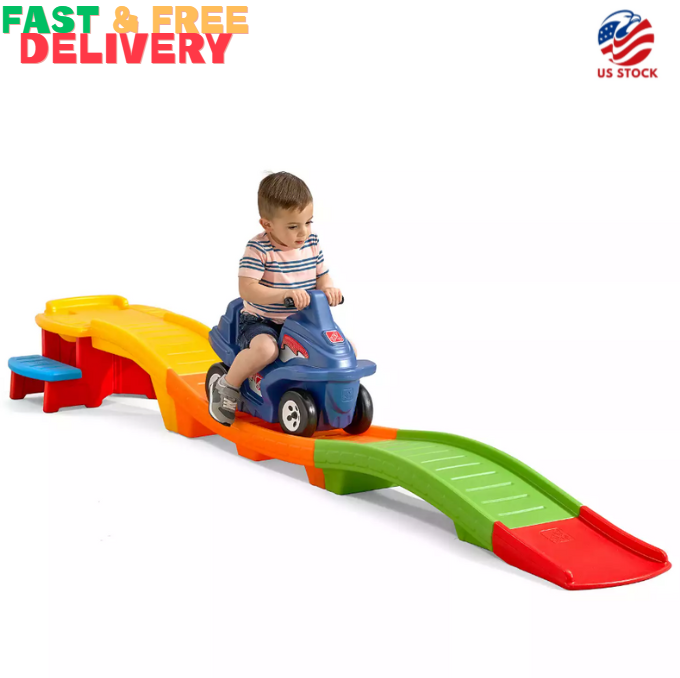 Step2 Blue Flash Up Down Roller Coaster Ride-On Toy