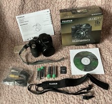 Fujifilm FinePix S2950 14MP Digital Bridge Camera Black 18x Opt. Zoom Batt. SD