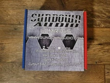 PAIR SUNDOWN AUDIO LCMR-6.5 PRO AUDIO 6.5" 100W RMS 4-OHM MIDRANGE SPEAKERS NEW