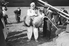James Williams before attempted 6 parachute jump at Villacoublay - 1937 Photo