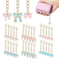 30Pcs Bow Keychain Bulk, Bow Party Favors Key Chains for Team Cheer Coquette ...