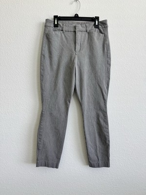 Old Navy Women's High Rise Light Gray Secret Slim Pockets  Pixi Pants Size 6