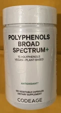 Codeage Polyphenols Supplement - Organic Green Tea Pills, Quercetin, 11/25/2027