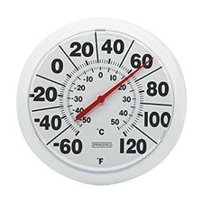 Wireless Indoor Outdoor Thermometer with Large Easy-to-Read Dial, 8-Inch